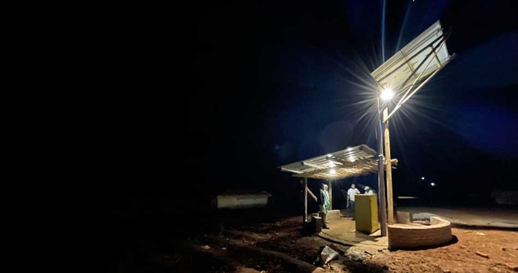 Installation of Solar Giraffe in Malica completed